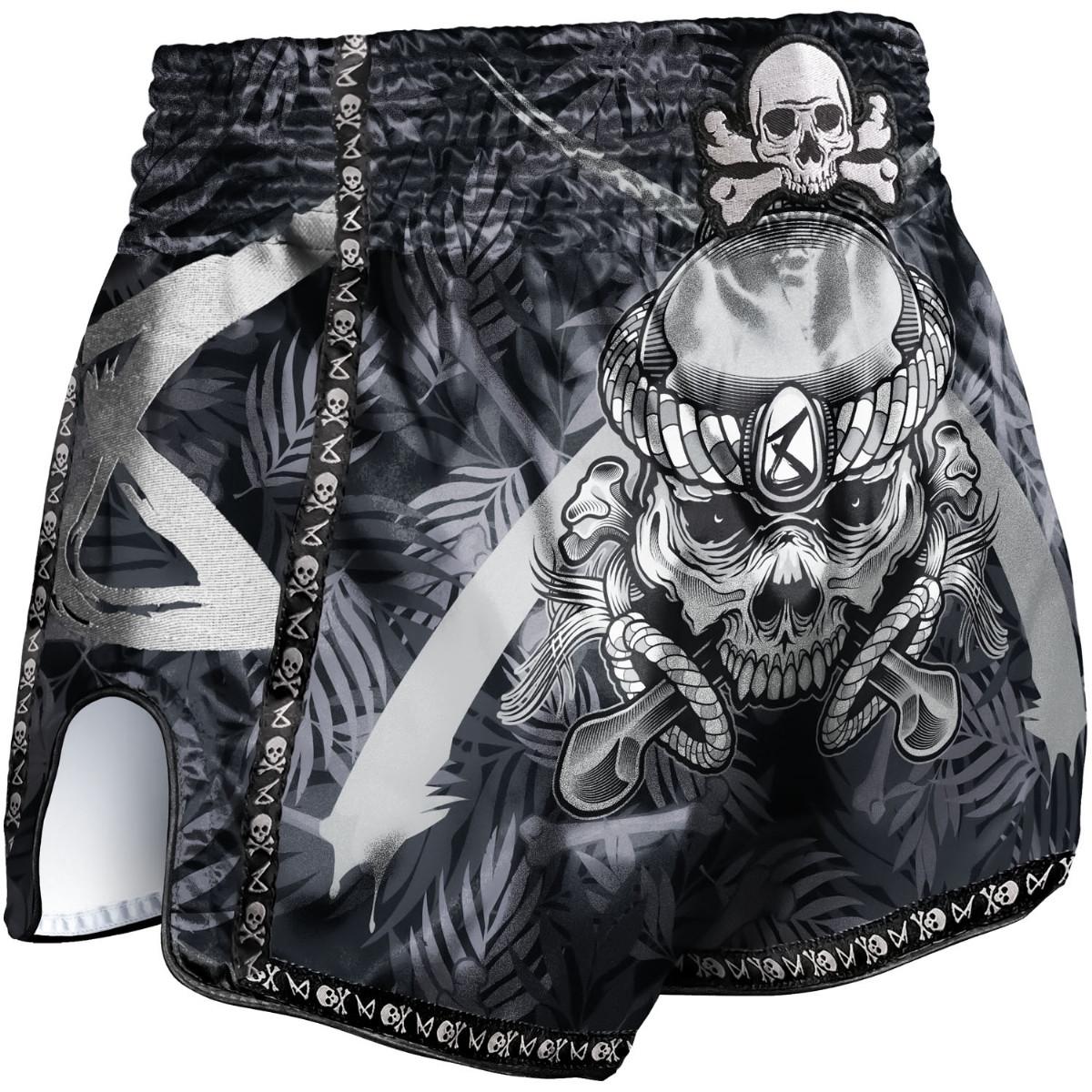 8WEAPONS  Shorts de Muay Thaï - Bone Island black-black XXL 