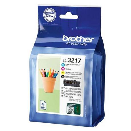 brother  BROTHER Valuepack Tinte CMYBK LC-3217VAL MFC-J6530DW 550 Seiten 