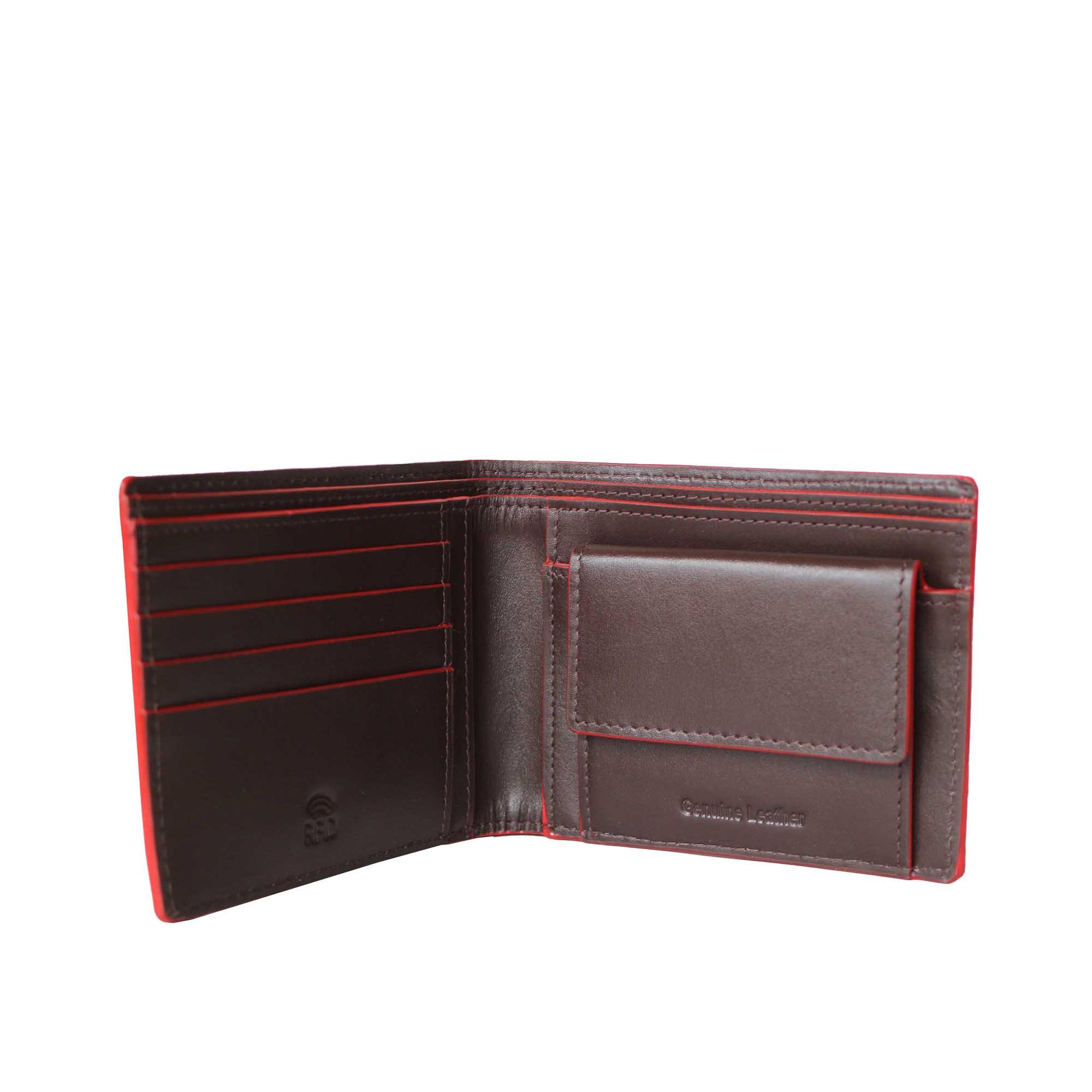 VARGU TERO 1 Portefeuille RFID en Cuir Véritable  