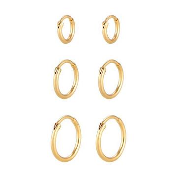 Ohrringe Creolen Set Trio Basic Must-Have Trend