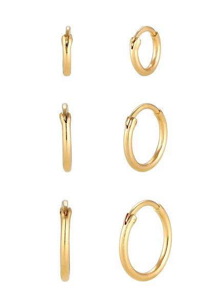 Elli  Boucles d'Oreilles Classique Créoles Femme 