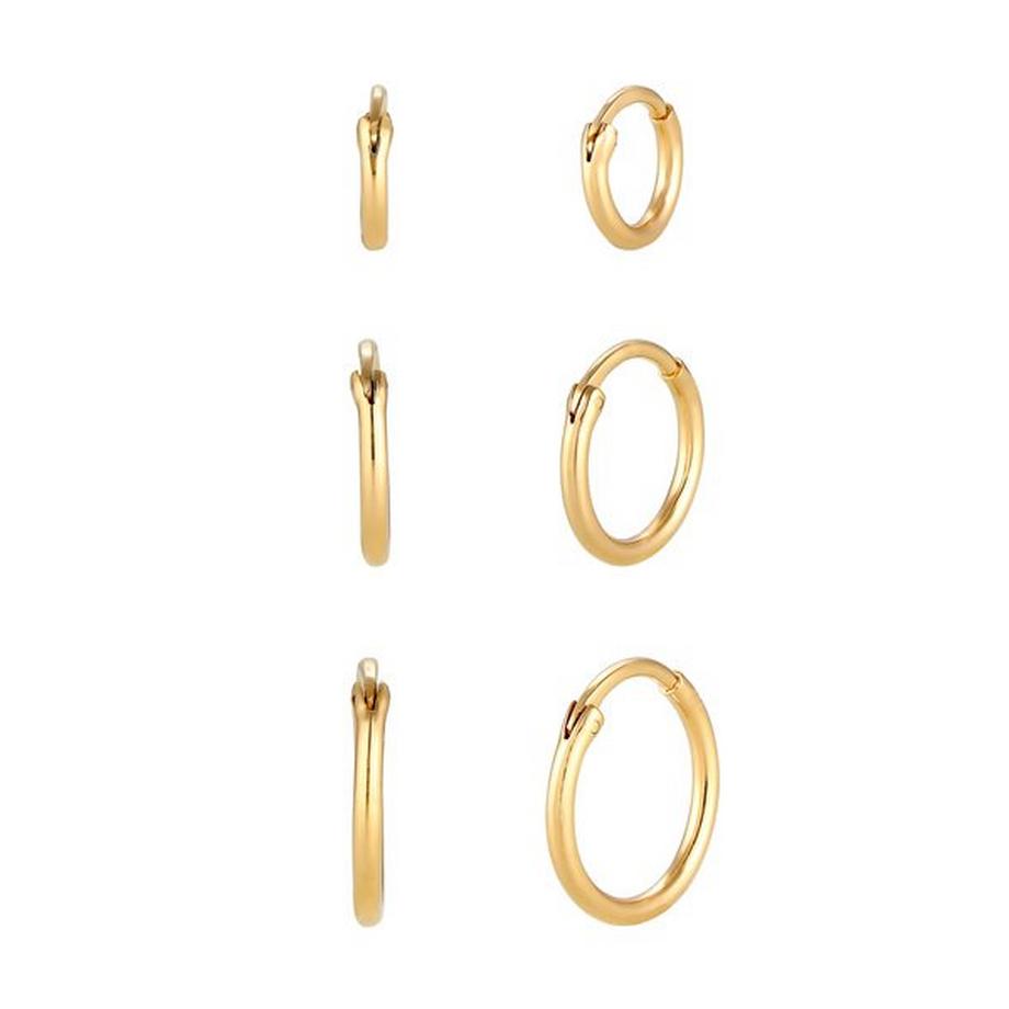 Elli  Ohrringe Creolen Set Trio Basic Must-Have Trend 