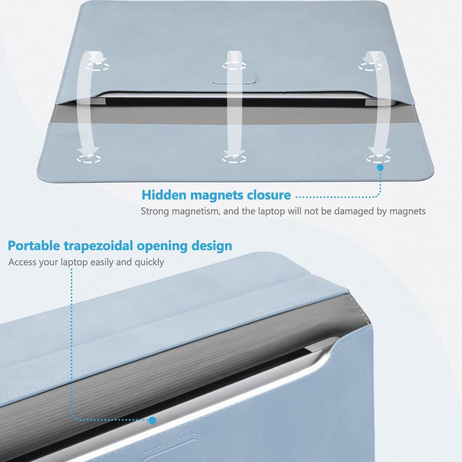 Only-bags.store Laptop Hülle mit Standfunktion  