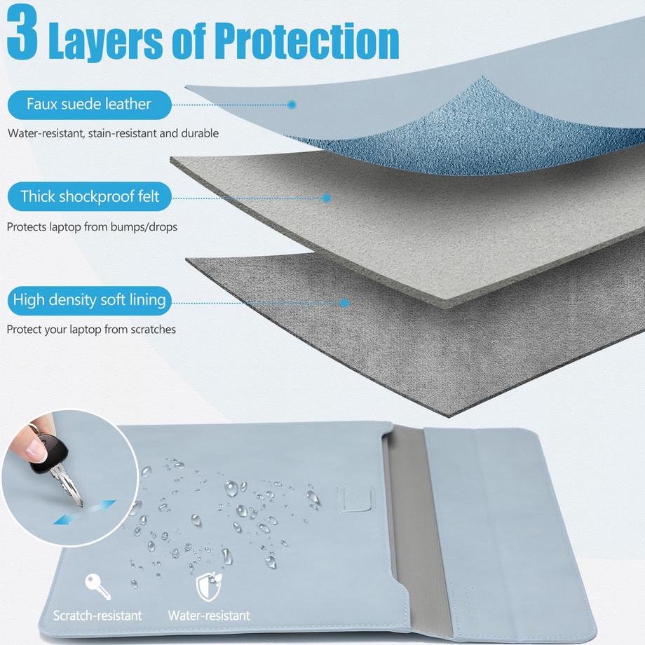 Only-bags.store Laptop Hülle mit Standfunktion  