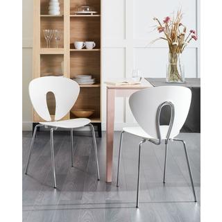 Beliani Lot de 2 chaises en Polypropylène Moderne TRACY  