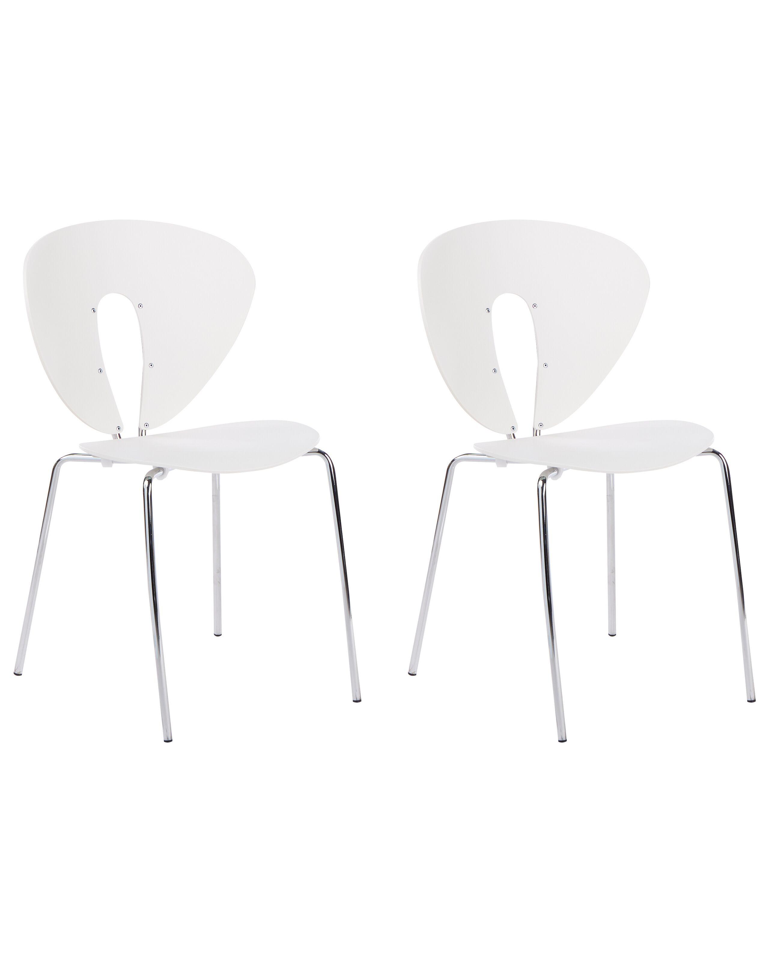 Beliani Lot de 2 chaises en Polypropylène Moderne TRACY  