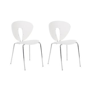 Beliani Lot de 2 chaises en Polypropylène Moderne TRACY  