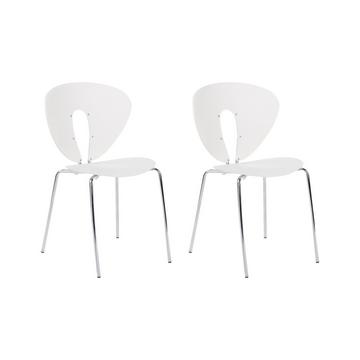 Lot de 2 chaises en Polypropylène Moderne TRACY