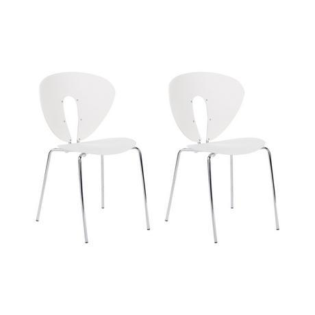 Beliani Lot de 2 chaises en Polypropylène Moderne TRACY  