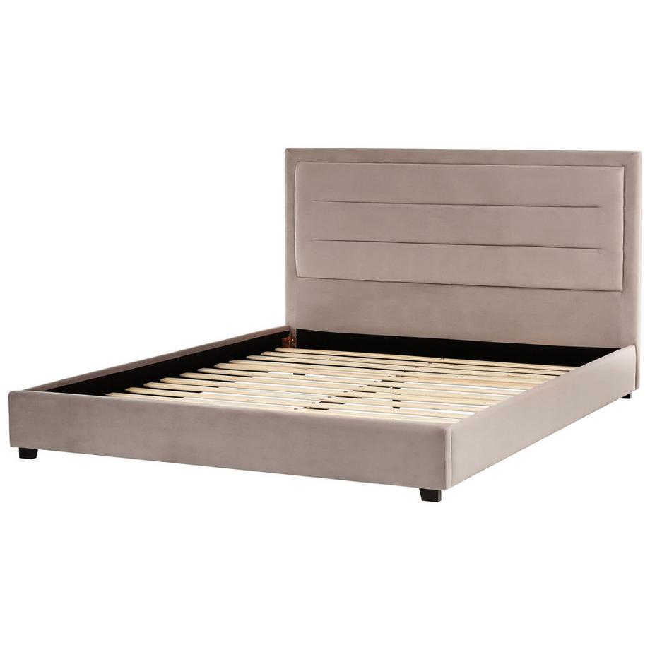 Beliani Letto en Velluto Moderno ROUEN  