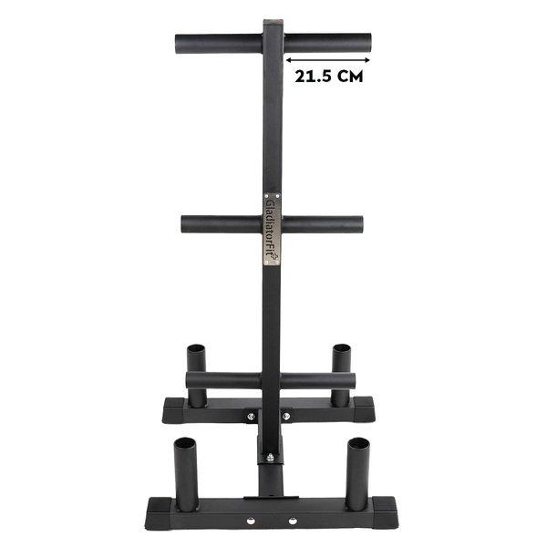 GladiatorFit  Rack zur Aufbewahrung von Gewichten Scheiben und Stangen Muskulatur Ø 50mm 