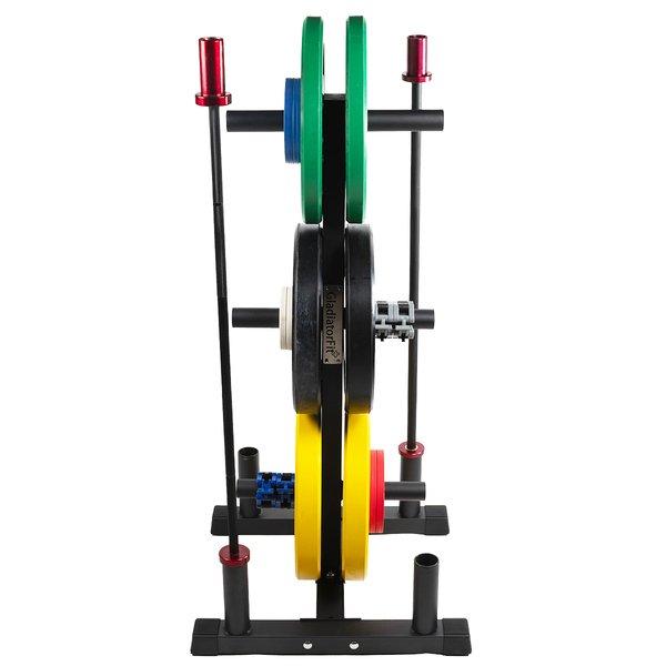 GladiatorFit  Rack zur Aufbewahrung von Gewichten Scheiben und Stangen Muskulatur Ø 50mm 