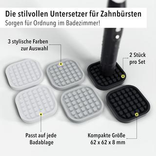 Qikfresh  Zahnbürsten Untersetzer 2er Set 