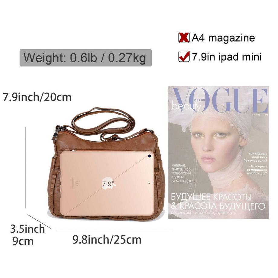 Only-bags.store Petit sac bandoulière avec plusieurs poches design imperméable  