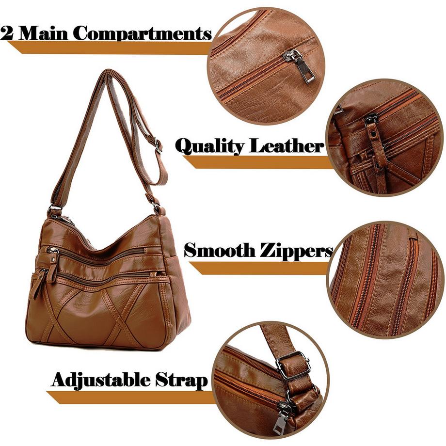 Only-bags.store Petit sac bandoulière avec plusieurs poches design imperméable  