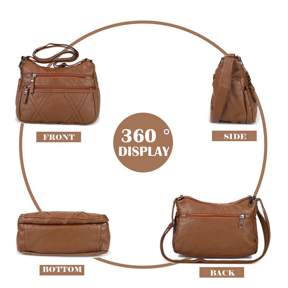 Only-bags.store Petit sac bandoulière avec plusieurs poches design imperméable  