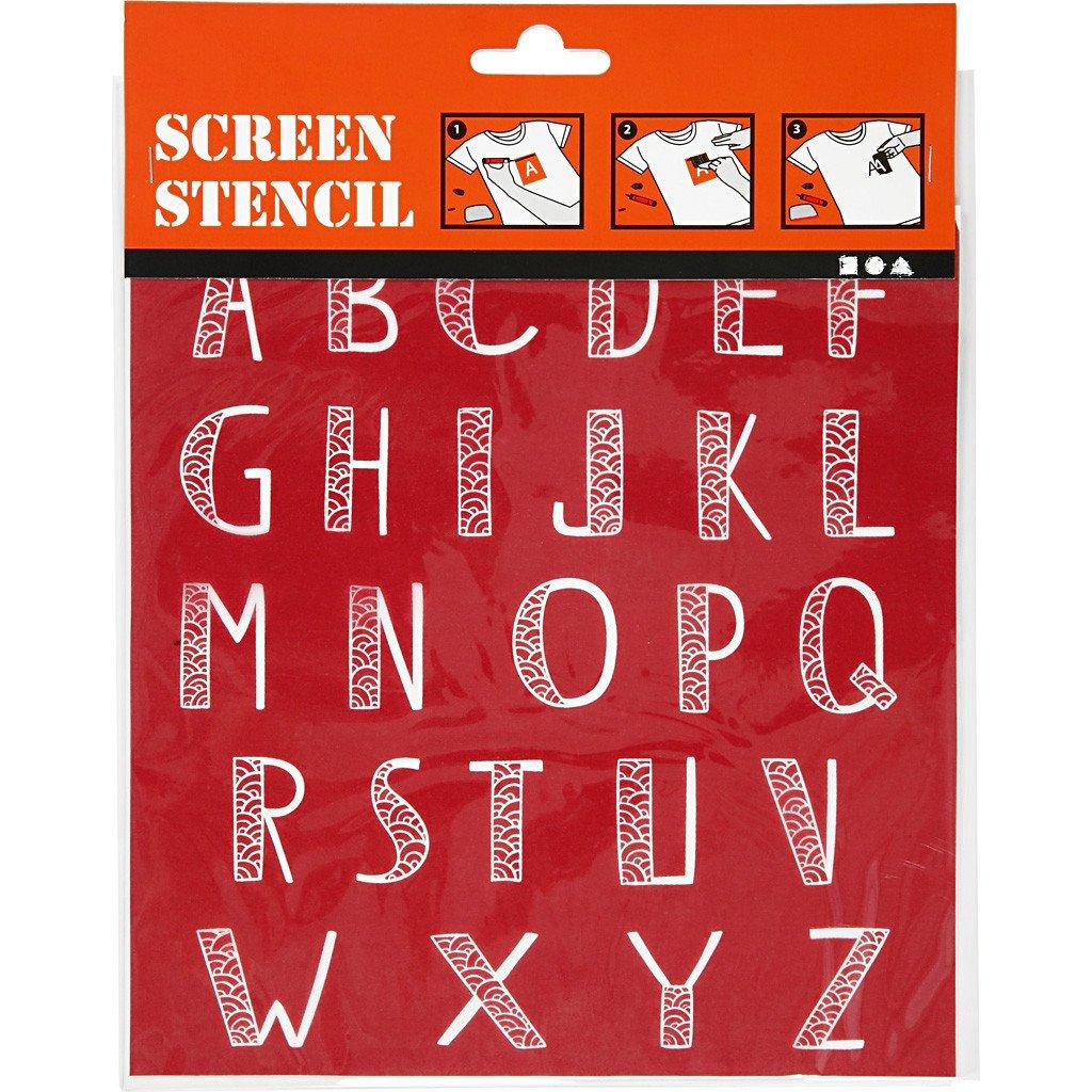 Creativ Company  27067 papeterie Rouge Pochoir lettres 