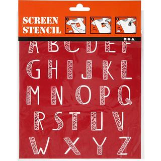 Creativ Company  27067 papeterie Rouge Pochoir lettres 