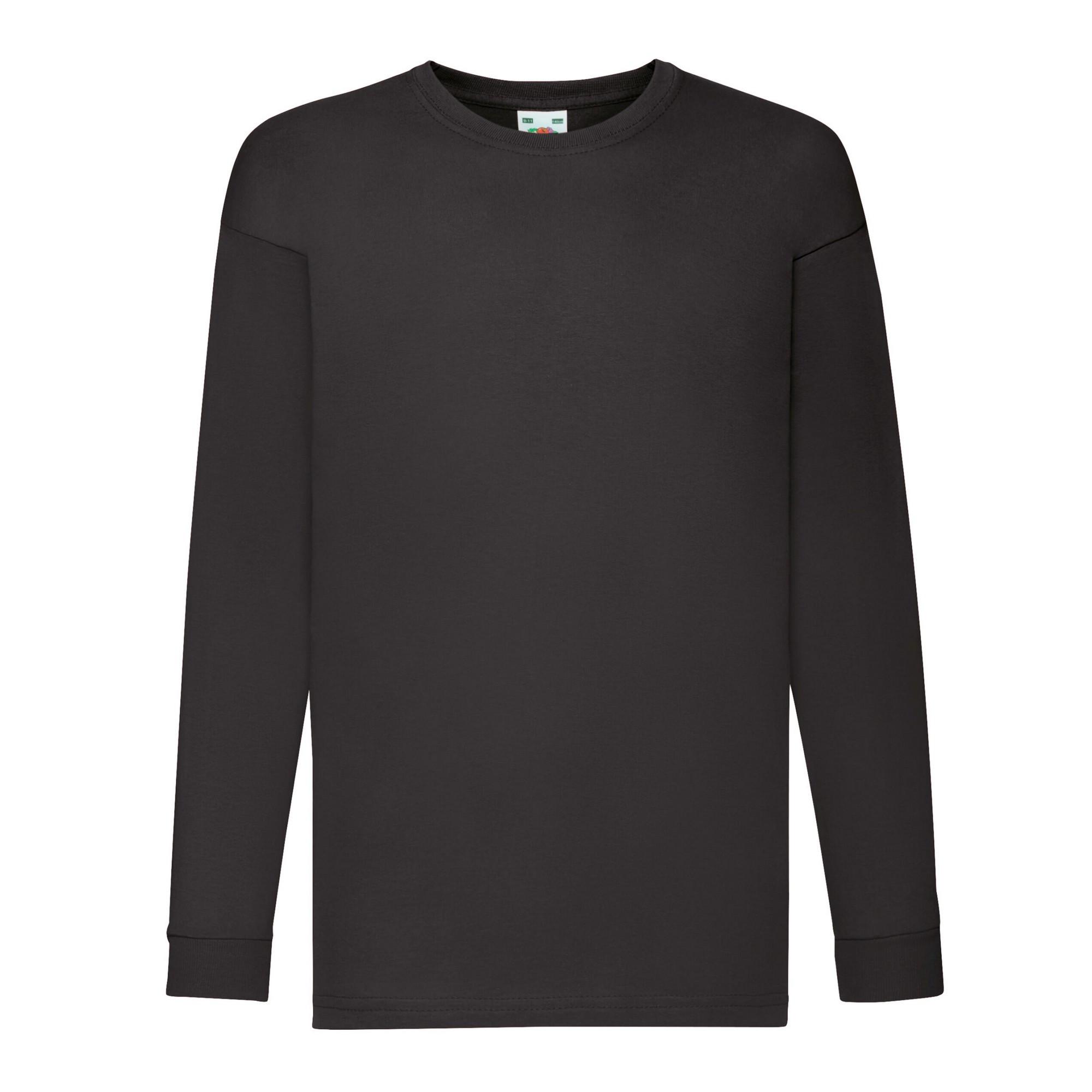 Image of Valueweight Tshirt Langärmlig Mädchen Schwarz 116