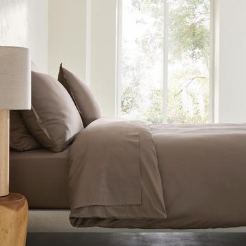 Housse de couette en satin de coton lavé