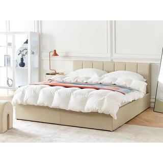 Beliani Bett mit Bettkasten aus Polyester Modern DREUX  