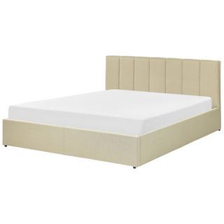 Beliani Bett mit Bettkasten aus Polyester Modern DREUX  