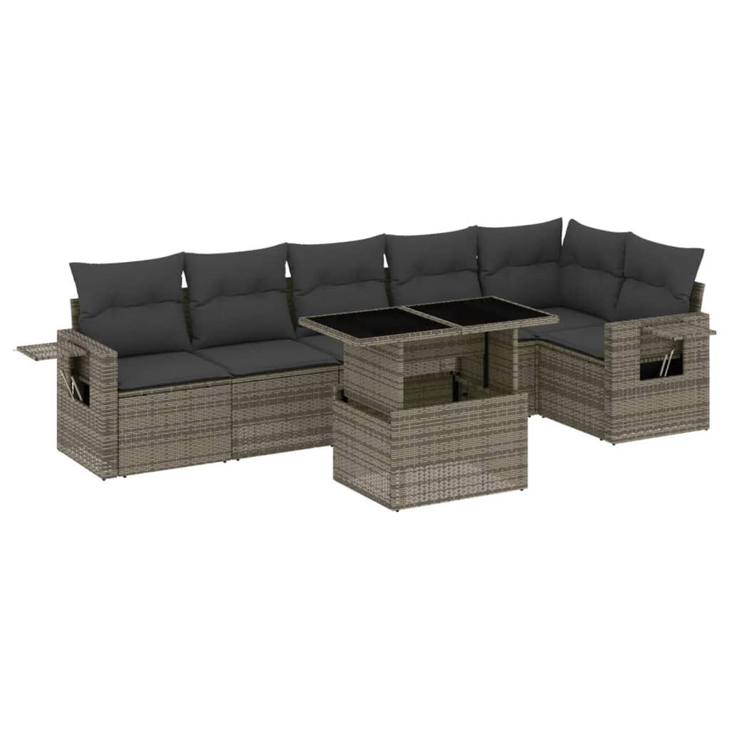 VidaXL set divano da giardino Polirattan  