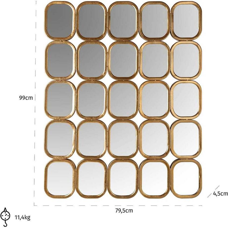 mutoni Spiegel Marila gold 80x99  