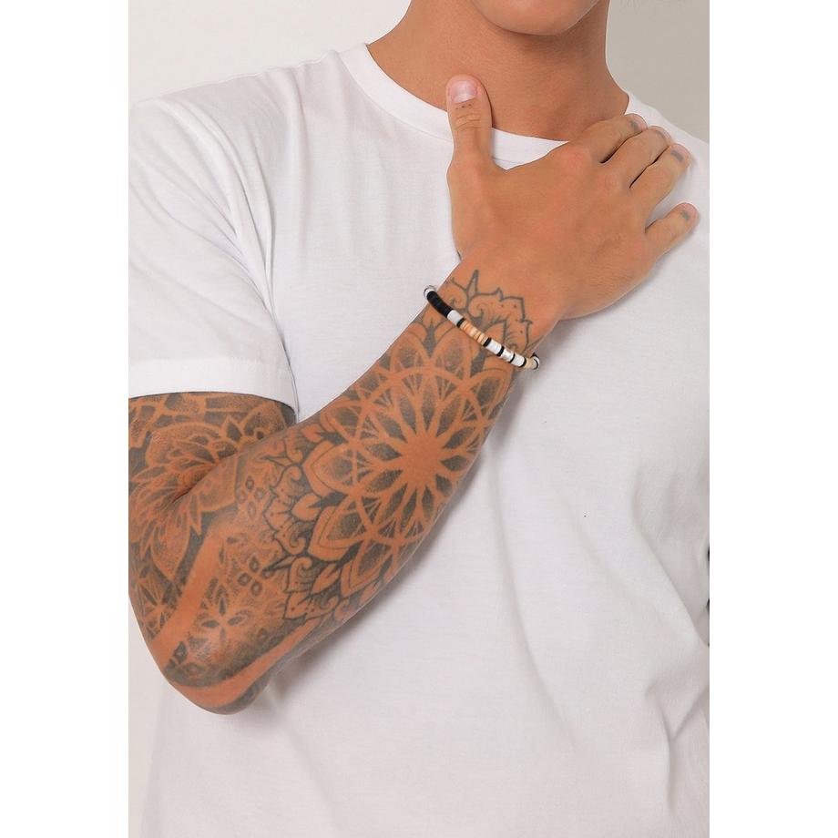 Kuzzoi  Bracelet Hommes Heishi Perles Vintage Surfer 
