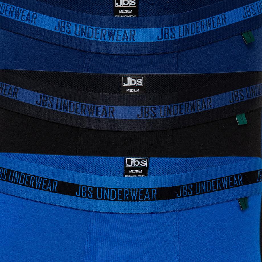 JBS Underwear Lot de 3 Boxers Long Short Bamboo  
