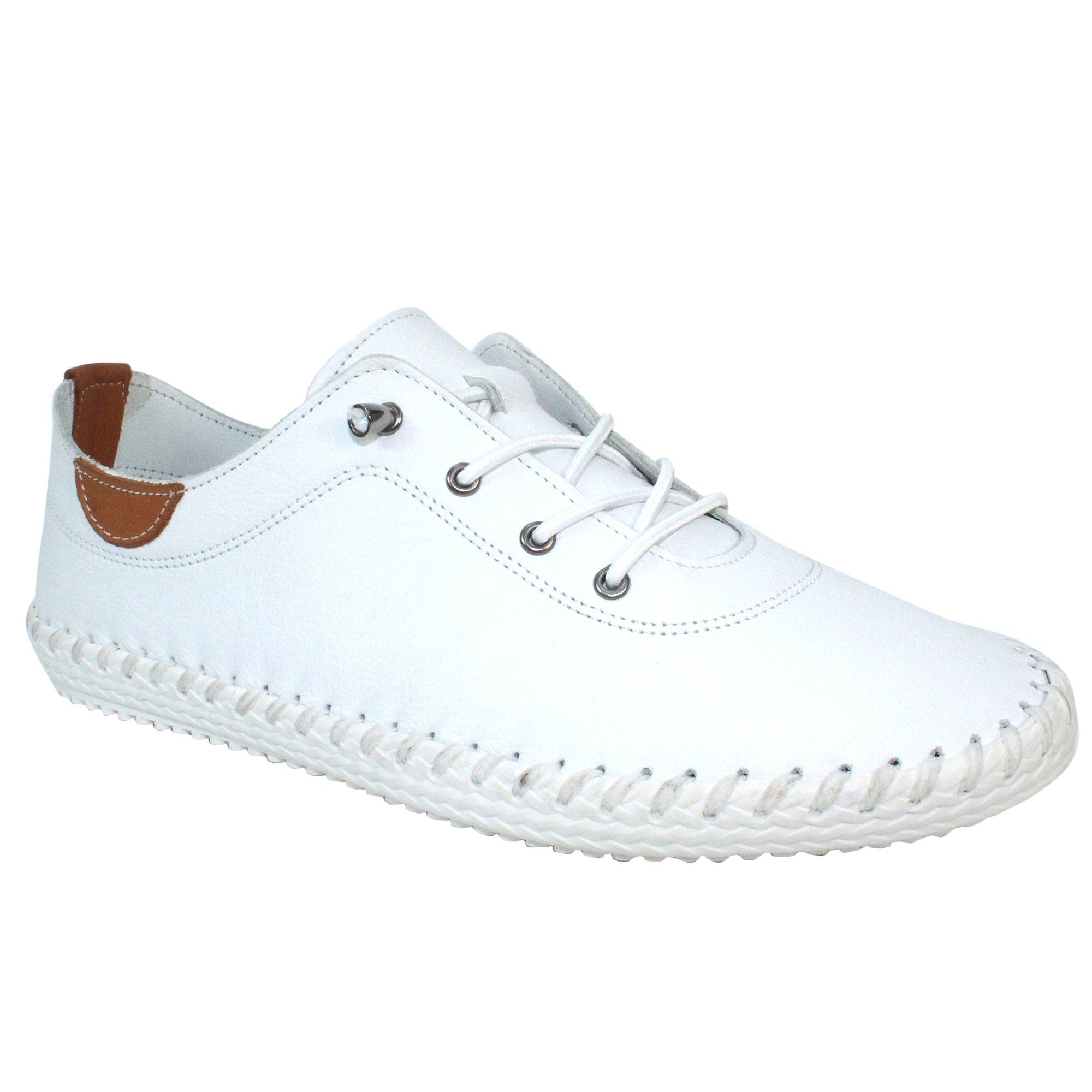 Image of Leinenschuhe St Ives Damen Weiss 40