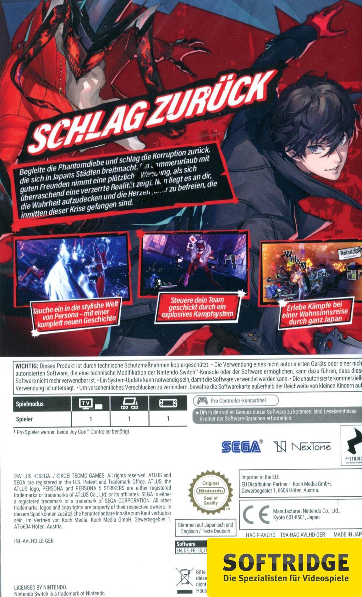 ATLUS  Persona 5 Strikers - Limited Edition 