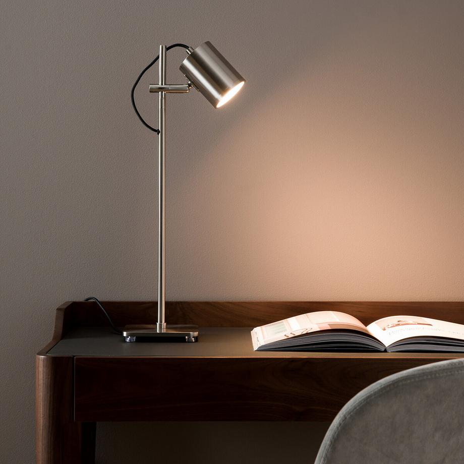 Lampe spot&nbsp; finition nickel satiné