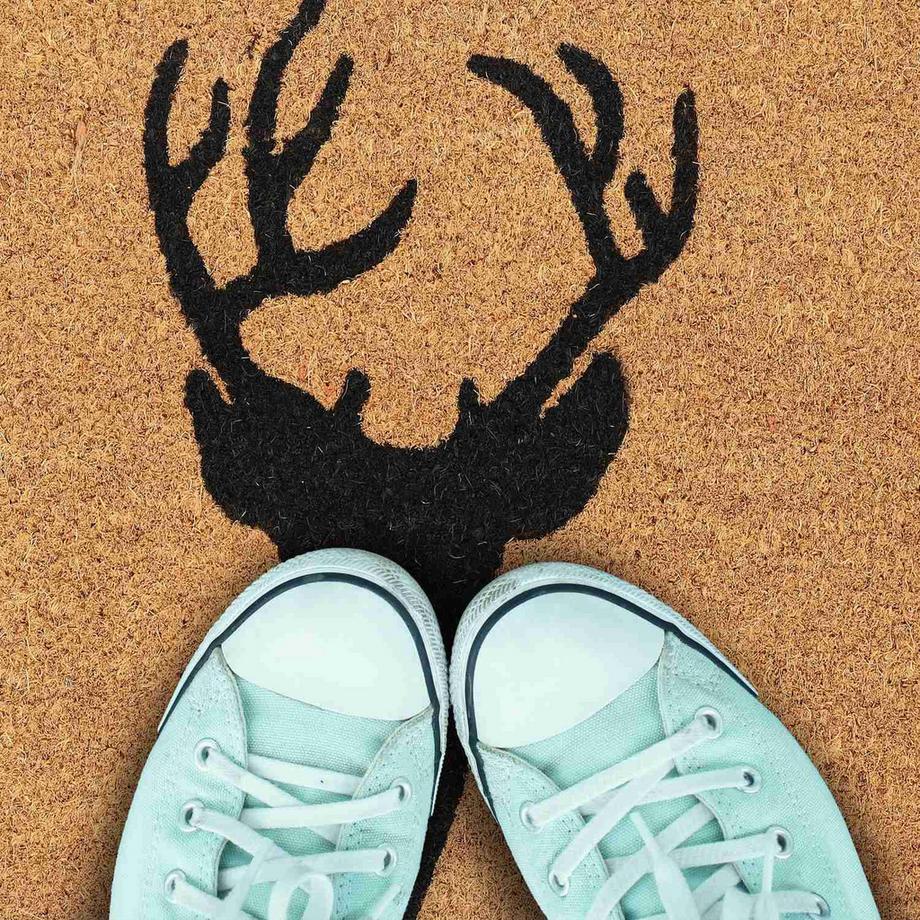 B2X Zerbino in fibra di cocco testa di cervo  