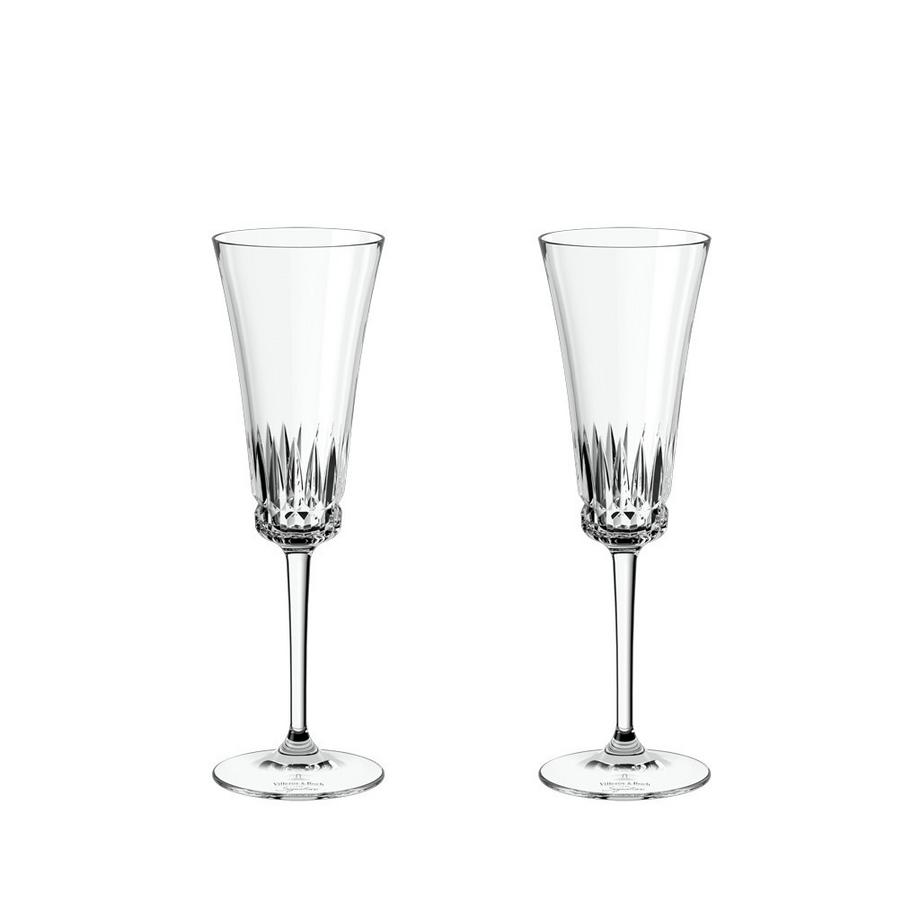 Villeroy & Boch Signature Sekt-/Champagnerglas, 2 Stück Grand Royal  
