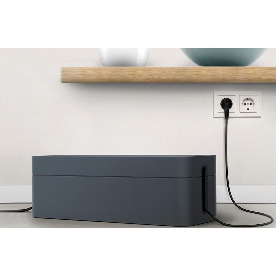 DURABLE  Cavoline Box L Scrivania Scatola portacavi Grafite 1 pz 
