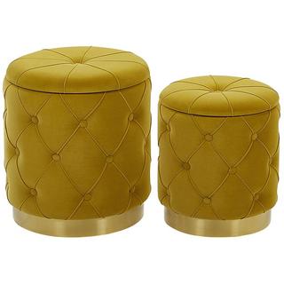 Beliani Pouf en Velluto Glamour PUEBLO  