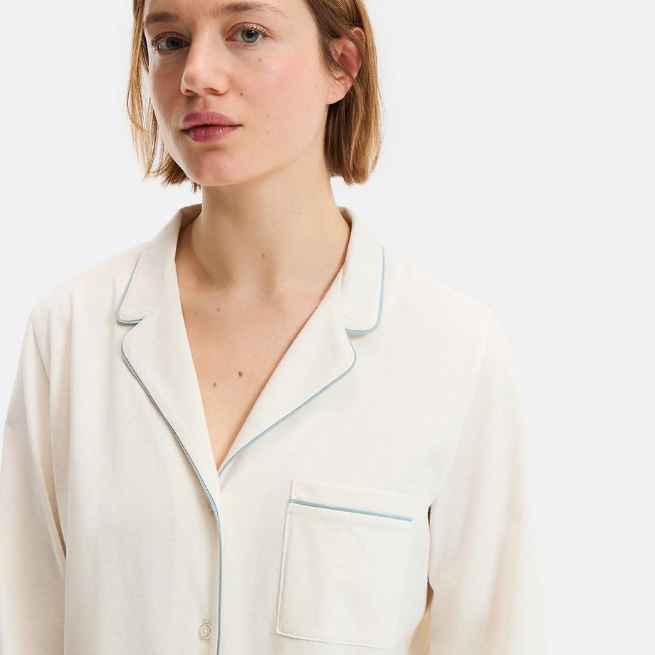 La Redoute Collections Camicia da notte a maniche lunghe  