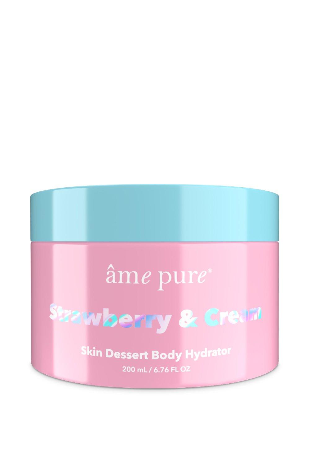 âme pure  Strawberry & Cream | Skin Dessert - Feuchtigkeits Körpercreme/ köstliche Duft von süßen Erdbeeren mit Schlagsahne 