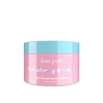 Strawberry & Cream | Skin Dessert - Crème hydratante pour le corps / délicieux parfum de fraises sucrées avec de la crème fouettée