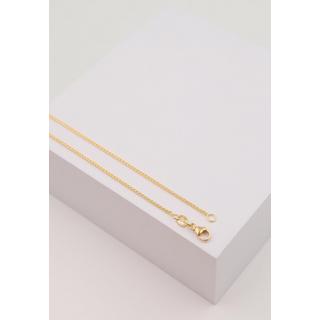 MUAU Schmuck  Collier Zopf Gelbgold 750, 1.2mm, 60cm 