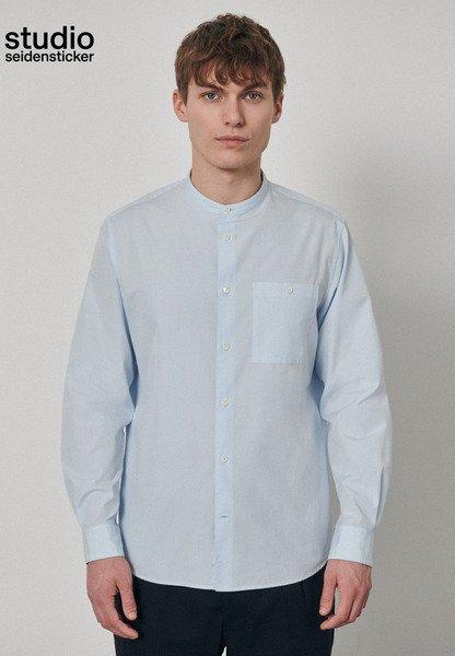 Image of Casual Hemd Regular Fit Langarm Uni Herren Hellblau S