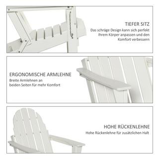 Outsunny Chaise de jardin Adirondack  