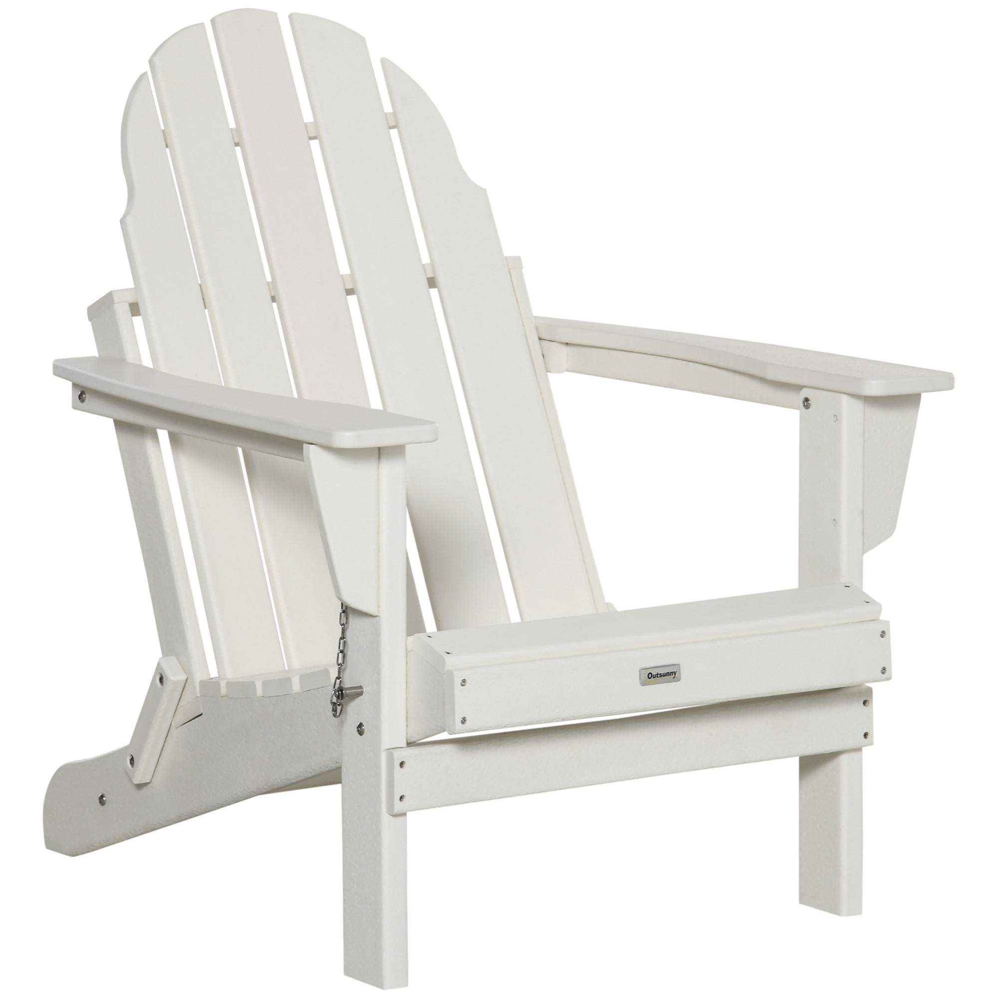 Outsunny Chaise de jardin Adirondack  