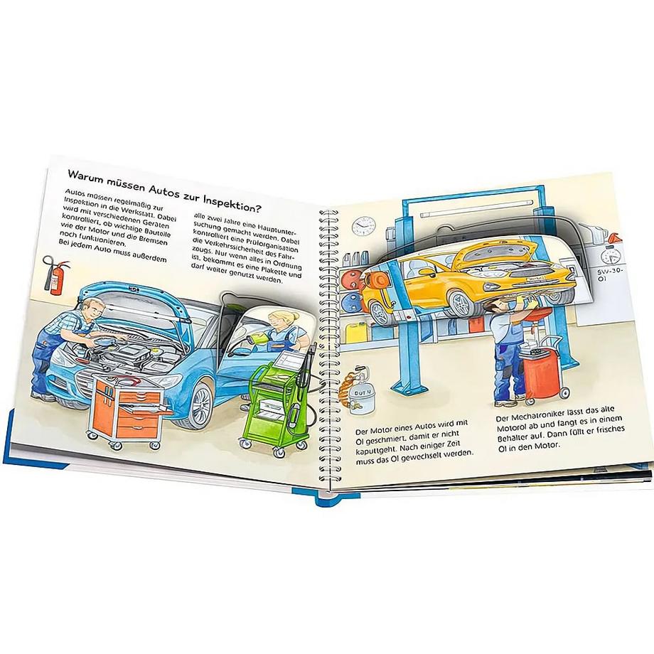 Wieso? Weshalb? Warum? junior, Band 69: Tanken, waschen, reparieren Nahrgang, Frauke; Weller, Ursula (Illustrationen) Gebundene Ausgabe 