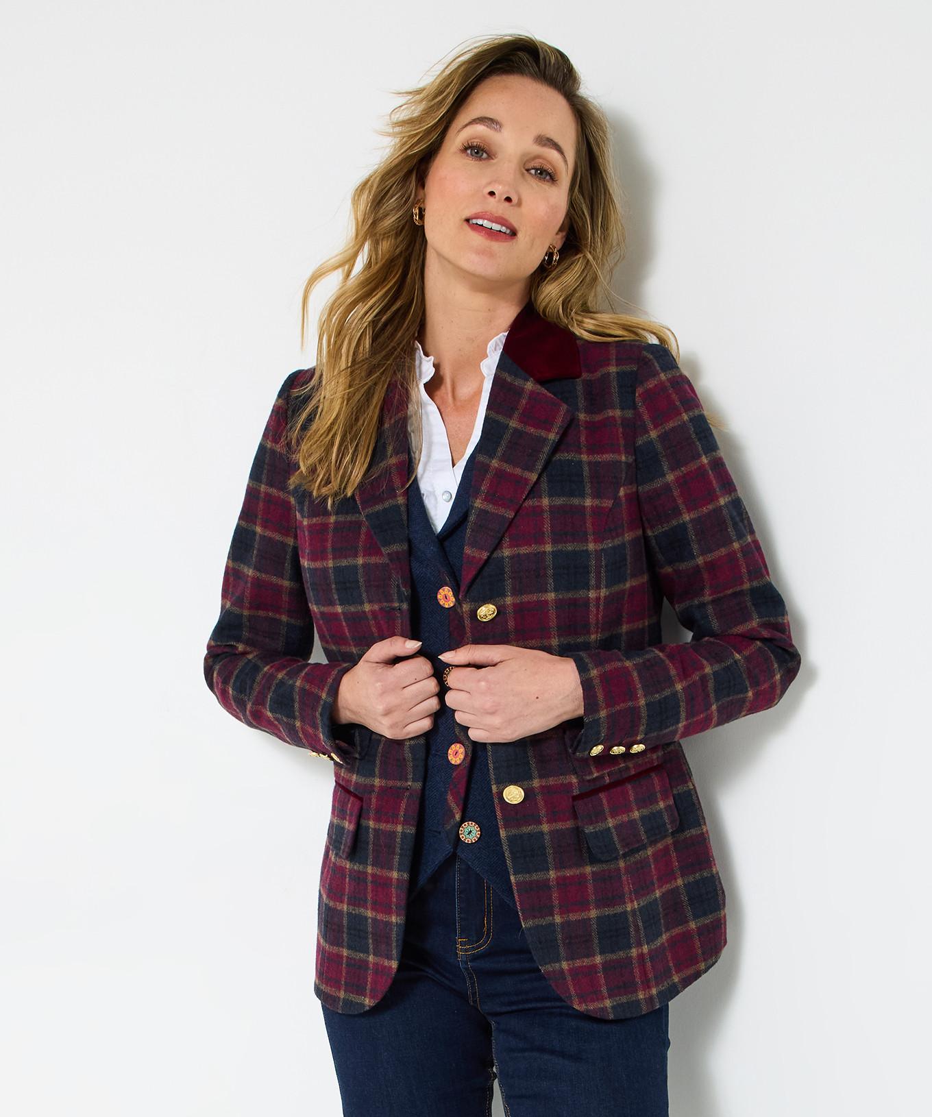 Joe Browns Veste à carreaux style tradition chic  