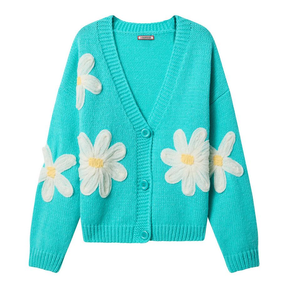 Joe Browns Übergroße Strickjacke mit Blumenmuster  