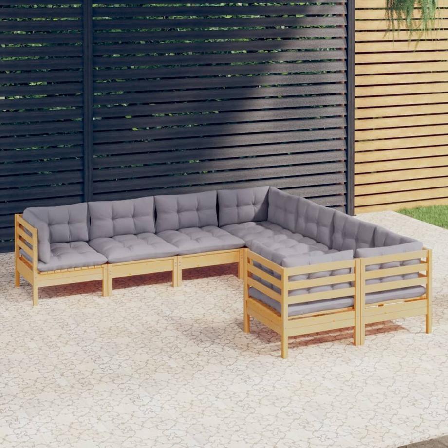 VidaXL set salotto da giardino Legno di pino  