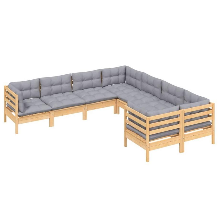 VidaXL set salotto da giardino Legno di pino  