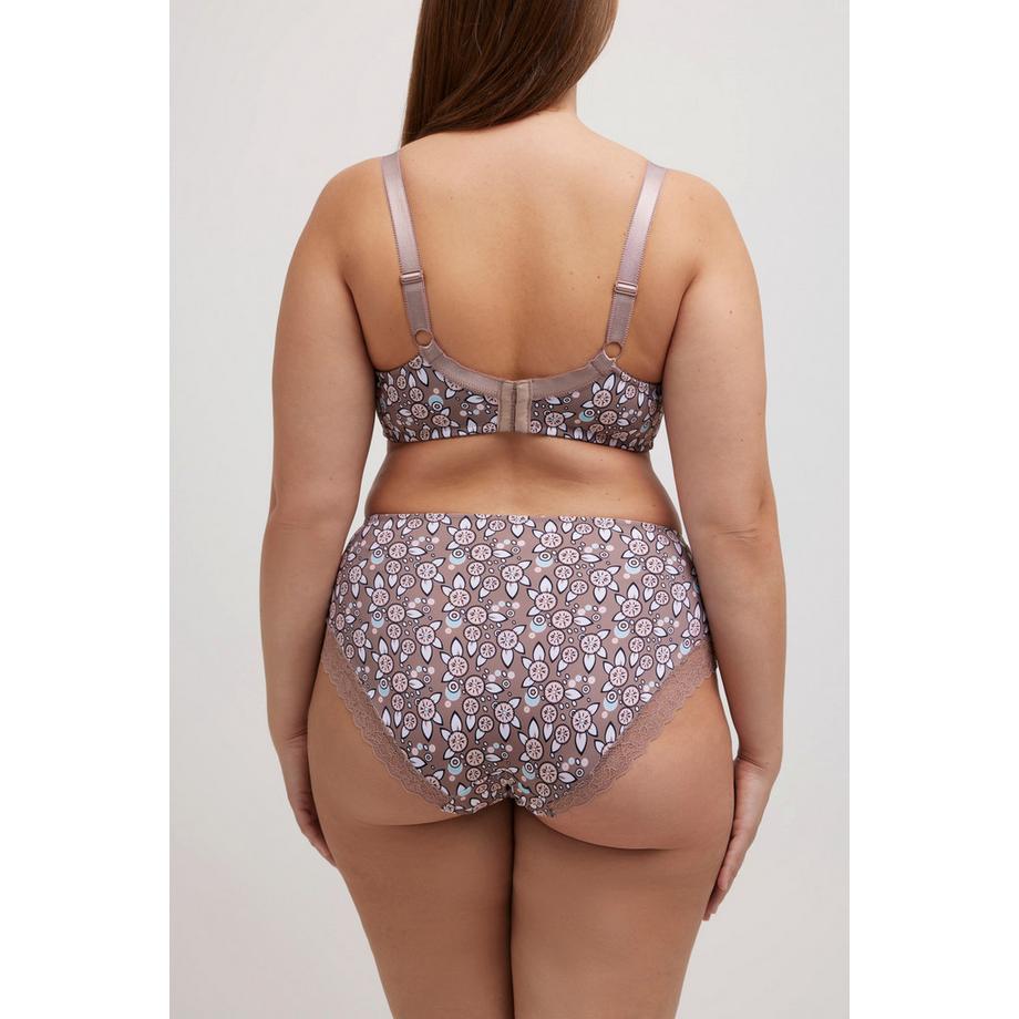 Ulla Popken Culotte midi imprimée dentelle  